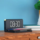 alarm clock with wireless phone charger in the office
