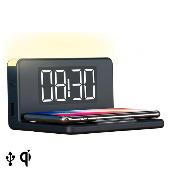 alarm clock with wireless phone charger